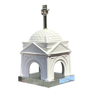 Vintage Architectural Ceramic Table Lamp For Sale