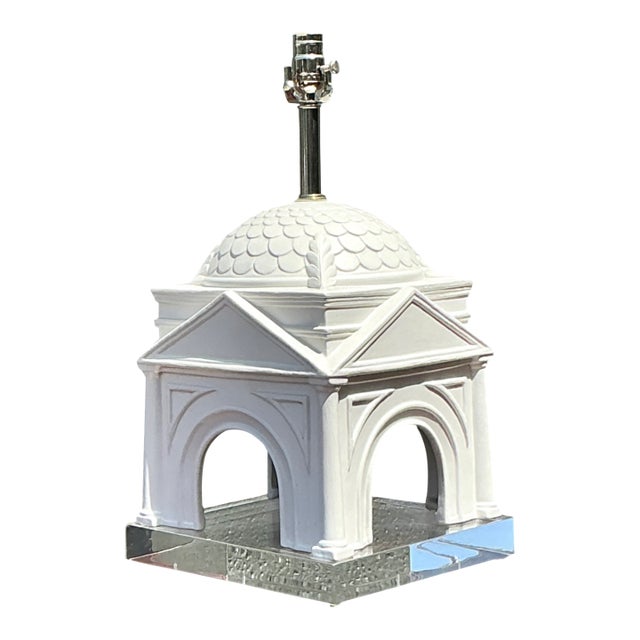 Vintage Architectural Ceramic Table Lamp For Sale