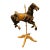 Antique American Cast Metal Carousel Horse | Original Paint | Display Stand For Sale