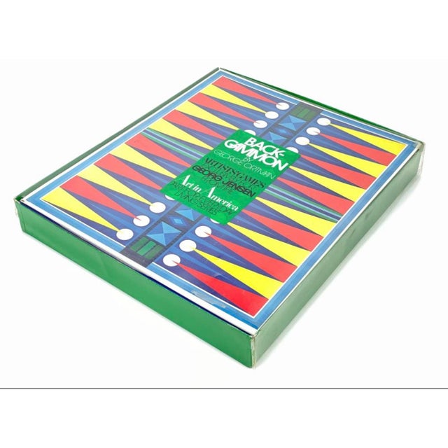1960s 1969 Backgammon Game Designed by George Ortman, Made by George Jensen for Art in America Series For Sale - Image 5 of 7