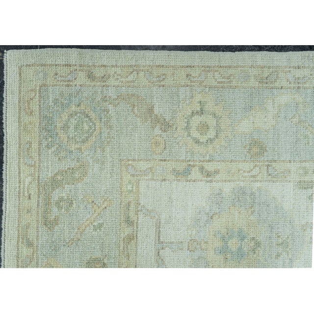 Turkish Oushak Rug 5'2" x 7'1" #19278 For Sale - Image 4 of 8