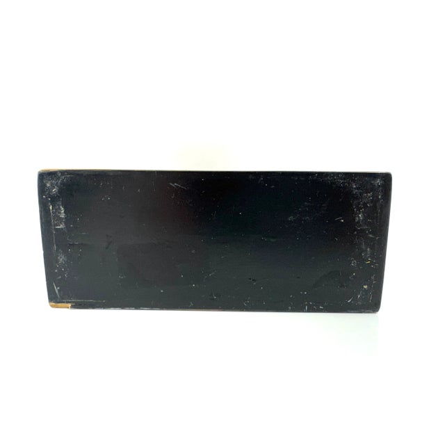 Vintage Tall Modernist Striped Bamboo Veneer Vase For Sale - Image 14 of 14