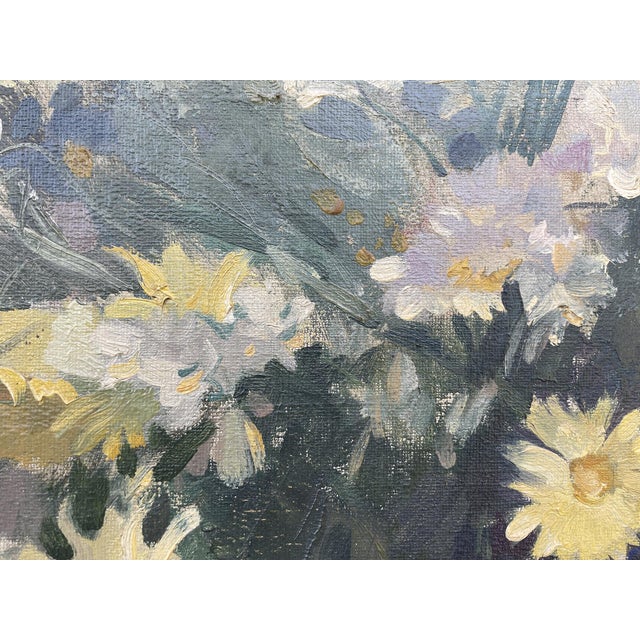 Charles Swyncop, Floral Still Life, 1920s, Oil on Canvas For Sale - Image 12 of 18