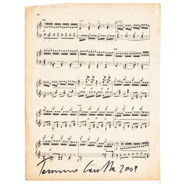 Musical Notes'' is a beautiful artwork in mixed media, tempera and college on a musical note, realized in 2009 by Tommaso...