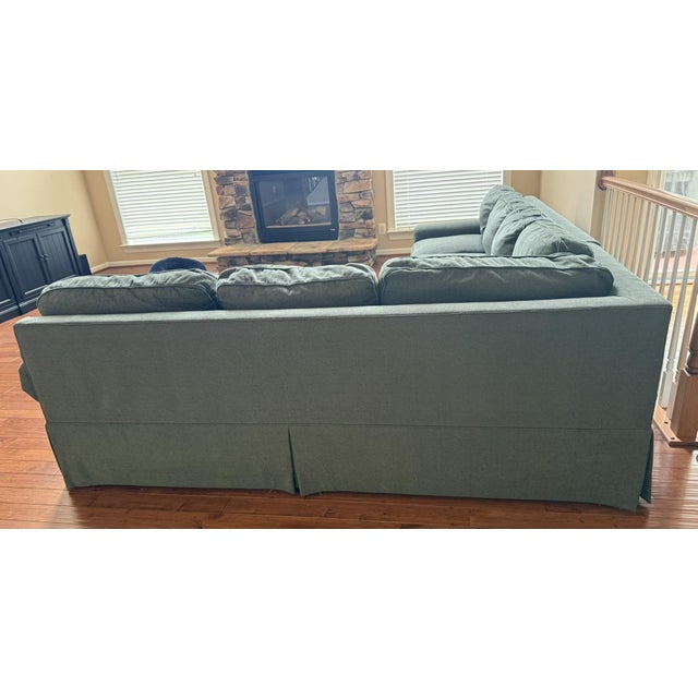 Traditional Kravet Custom Two-Piece Sectional Sofa For Sale - Image 3 of 5