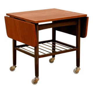 Vintage Danish Trolley in Teak, 1950s For Sale