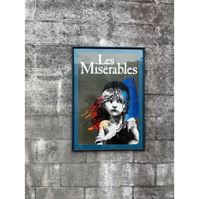 Vintage 1986 "Les Misérables" Musical in London Original Framed Promotional Poster. For Sale - Image 16 of 17