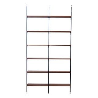 Vintage Italian Floor-to-Ceiling Bookcase, 1960s For Sale