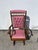 French Early 20th Century Antique Traditional Spindle Wood Rocking Chair For Sale - Image 3 of 10