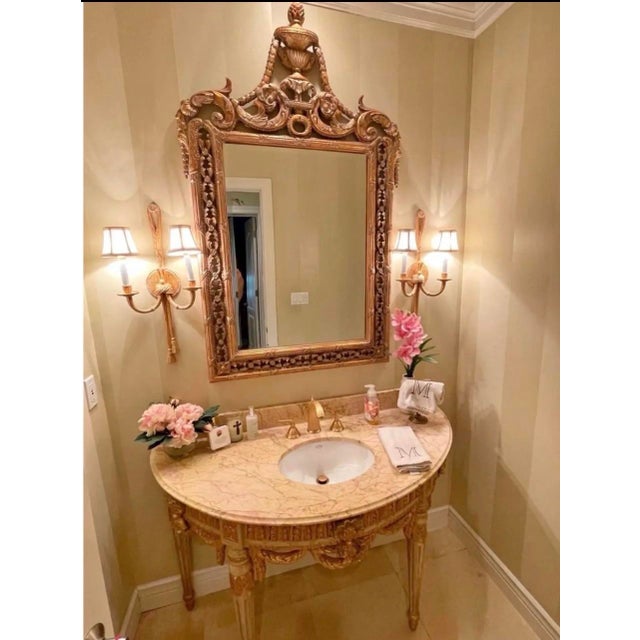 Vintage Regency Gilt Rope & Tassel Two-Light Wall Sconces, Pair For Sale In Saint Louis - Image 6 of 6