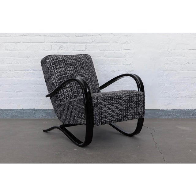 Vintage Model H269 Avant-Garde Chair by Jindrich Halabala, 1930s For Sale - Image 10 of 10