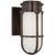 Chapman & Myers for Visual Comfort Signature Gracie Tall Bracketed Sconce in Bronze with White Glass For Sale