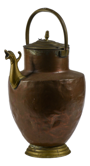 Copper Amphora Jug with Brass Spout, Italy, 1800