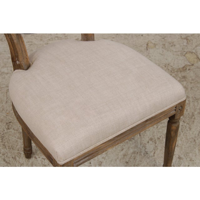Brown Set of 8 Restoration Hardware Oak Dining Chairs For Sale - Image 8 of 18
