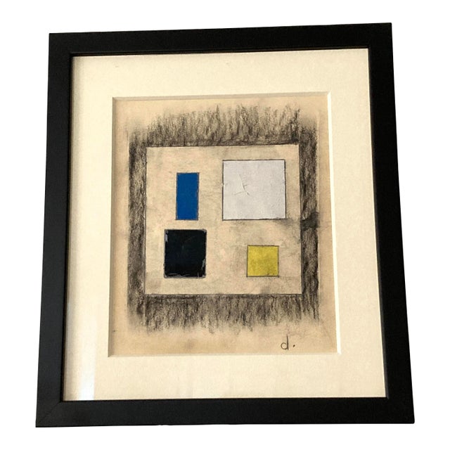 1960s Burgoyne Diller (Untitled) Painted Collage For Sale