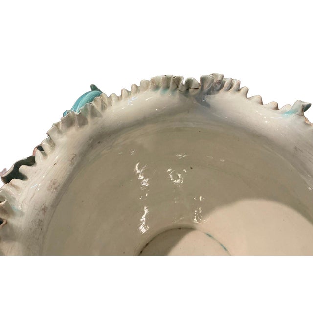 Ceramic Large Majolica Jardiniere Circa 1900 For Sale - Image 7 of 12