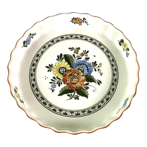 1980s Villeroy & Bach Porcelain-Quiche Dish