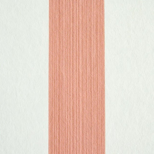 Transitional Sample - Schumacher Edwin Stripe Medium Wallpaper in Pink For Sale - Image 3 of 4