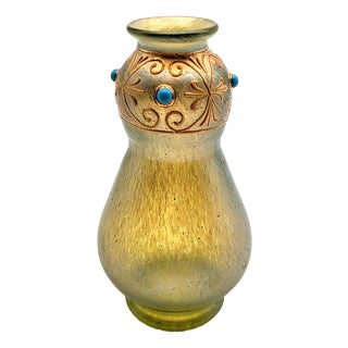 Bohemian Art Nouveau Glass Delphi Vase by Johann Loetz Witwe for Loetz Glass, 1899 For Sale