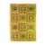 Yellow Hippie Mosaic Carpet, 1970s For Sale