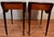 1920 Pair of English Hepplewhite Mahogany & Satinwood Inlay Pembroke Side Tables / End Tables For Sale - Image 14 of 18