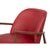 Mid Century Style Red Leather Arm Chair For Sale - Image 9 of 11