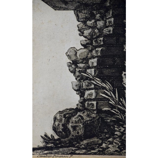 Black Ancient Roman Architectural Frieze: An 18th C. Piranesi Etching, 1778 For Sale - Image 8 of 9