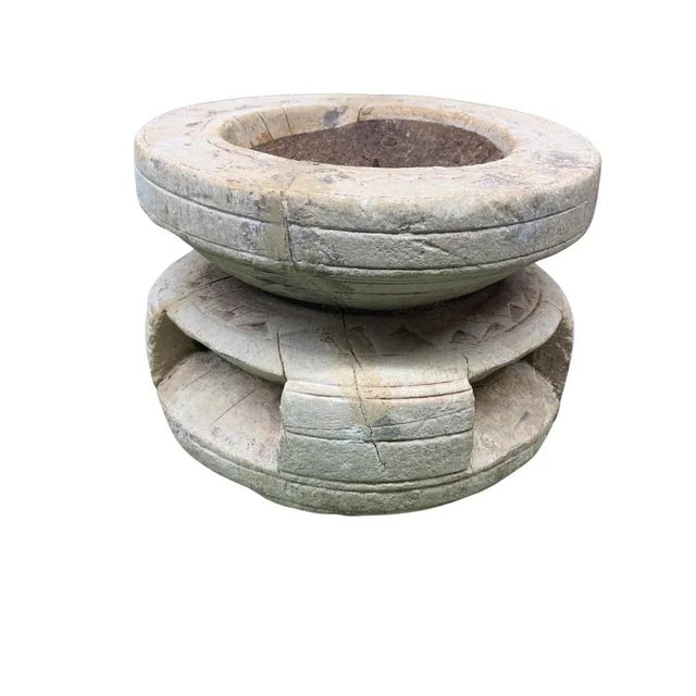 Farmhouse Vintage Indian Seed Extractor Candle Holder For Sale - Image 3 of 5