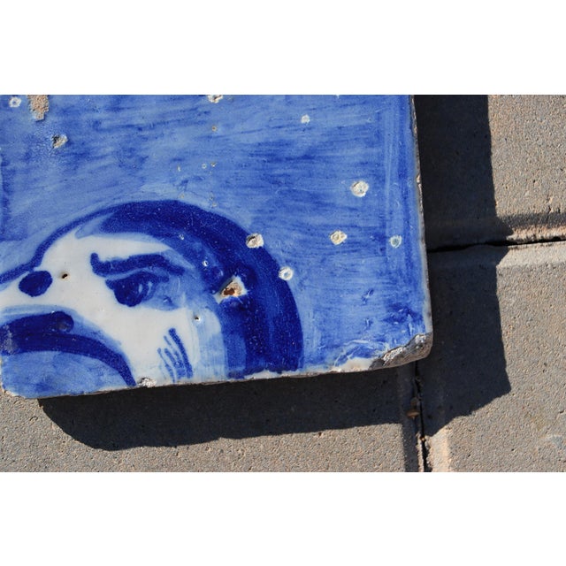 18th Century Tile Depicting a Duck Head, Portuguese For Sale - Image 4 of 7