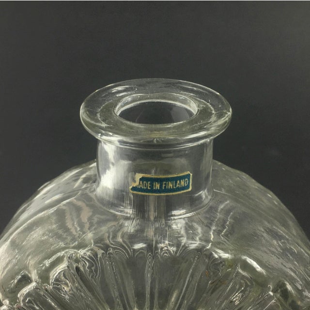 1970s Mid-Century Aurinkopullo (Sunflower) Series Glass Vase by Helena Tynell for Riihimäki Lasi, Finland, 1960s For Sale - Image 5 of 9