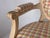 Cream Late 20th Century Louis XVI Style Creme Painted Upholsterer Fauteuil Armchair For Sale - Image 8 of 11