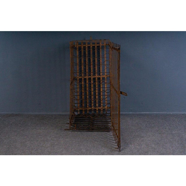 Vintage Steel Wine Rack For Sale - Image 5 of 18