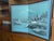 Blue 1970s Vintage Japanese 2-Panel Desktop Byōbu Folding Screen Signed Seihō - Winter Landscape For Sale - Image 8 of 12