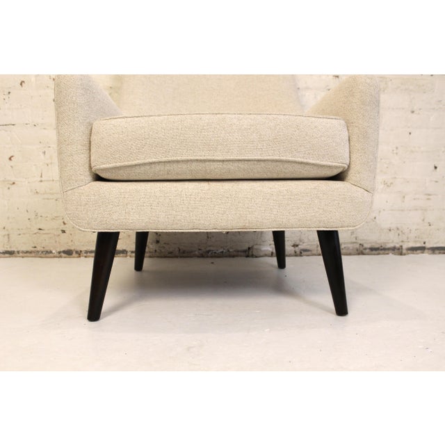 Cream Bucket Lounge Chair For Sale - Image 10 of 15
