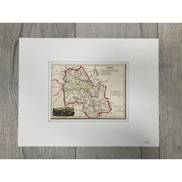 Map of the Department of Isère after Charles V. Monin, 1840s For Sale - Image 16 of 16
