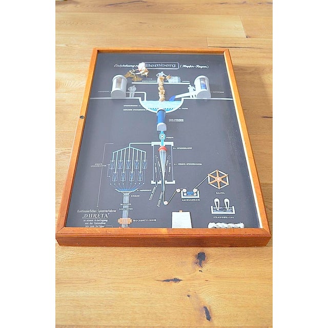 Bauhaus Industrial Showcase from Bemberg Textil, 1950 For Sale - Image 3 of 14