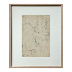 Stanley Spencer (British, 1891–1959) - Sketch of Hammer / Portrait of Female Welder, Ca. 1938 (Graphite on Paper)