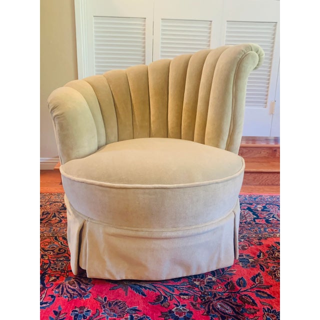 French Art Deco Asymmetrical Hollywood Regency Channel Back - a Pair For Sale In San Francisco - Image 6 of 13