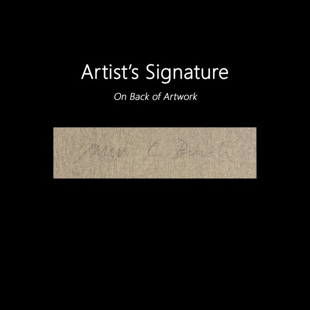 House and Sunset - Abstract Color Drenching Landscape Acrylic Painting on Canvas Original Artwork by Maria C Bernhardsson For Sale In Los Angeles - Image 6 of 6