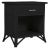 Wood Aruba One-Drawer Nightstand - Black For Sale - Image 7 of 7