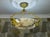 French Neoclassical Style Alabaster and Bronze Pendant Chandelier, 1920 For Sale - Image 3 of 18