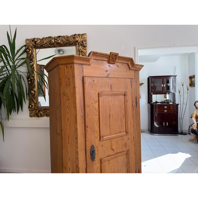 Tyrolean Baroque Biedermeier Farmhouse Cupboard Baroque Cupboard For Sale - Image 9 of 18