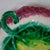 Bring a vibrant splash of botanical charm to your tabletop or gallery wall with this vintage mid-century modern Majolica...