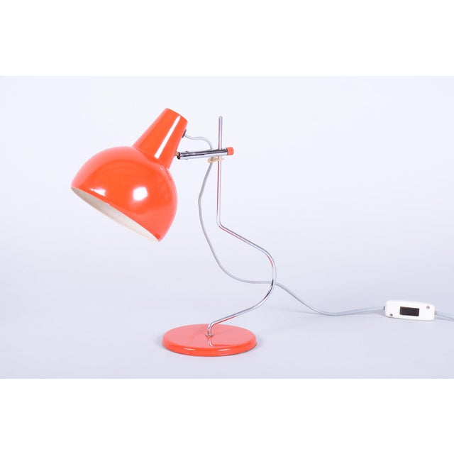 Mid-Century Modern Table Lamp in Chrome by J. Hůrka for Lidokov, Czech, 1960s For Sale - Image 11 of 11