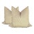 Fringed Sofa Pillows in Wheat - A Pair For Sale