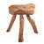 This live-edge wooden tripod stool features a natural slab seat and formidable hardwood legs. Its size allows flexibility,...