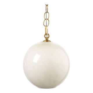Jamie Young Camber 1-Light Blown Glass Pendant, Taupe For Sale