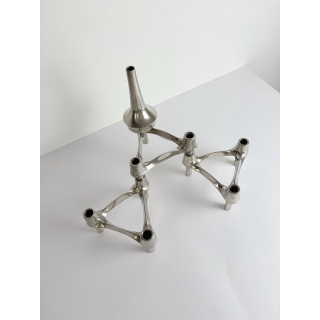 Modular Candleholder and Vase from BMF Nagel, Germany, 1970s, Set of 4 For Sale - Image 10 of 12