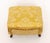 Yellow Louis XV Style Yellow Damask Upholstered Ottoman For Sale - Image 8 of 9