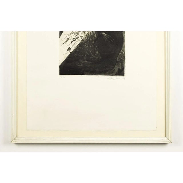 Owl - Original Etching by Leo Guida - 1972 1972 For Sale - Image 3 of 5